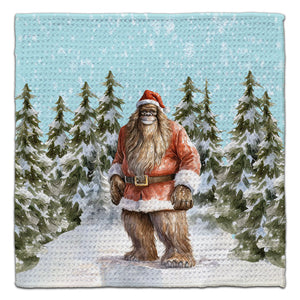 Bigfoot Claus Eco-Friendly Washcloth