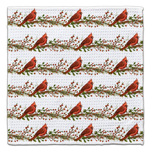 Cardinals on Branches Eco-Friendly Washcloth