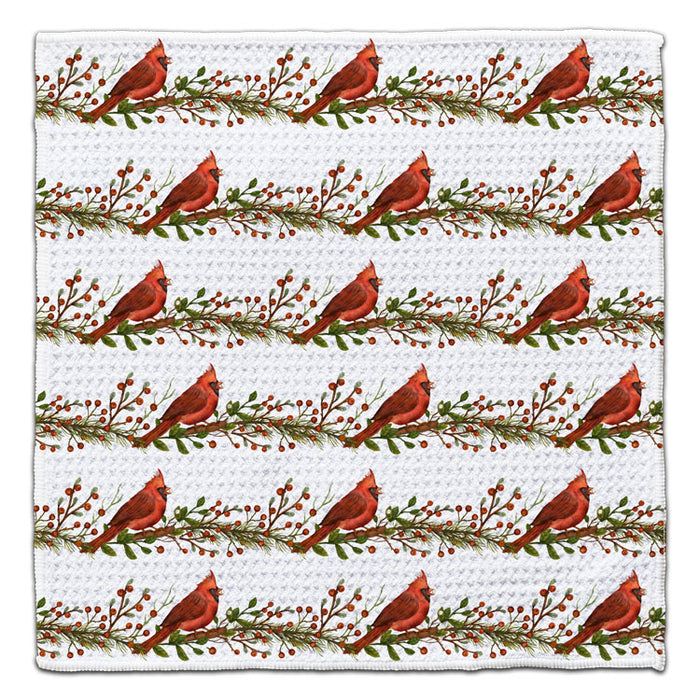 Cardinals on Branches Eco-Friendly Washcloth