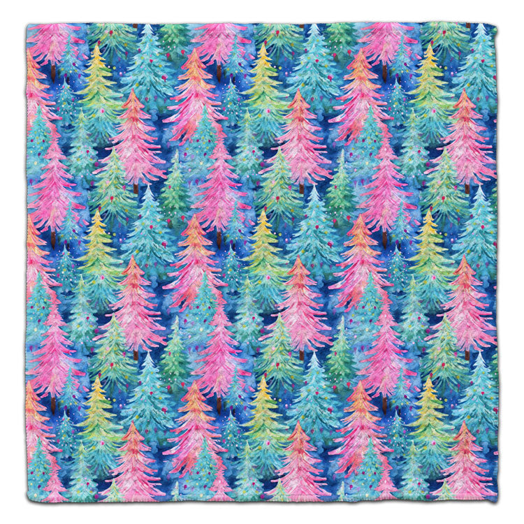 Colorful Christmas Trees Eco-Friendly Washcloth