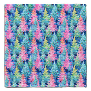 Colorful Christmas Trees Eco-Friendly Washcloth