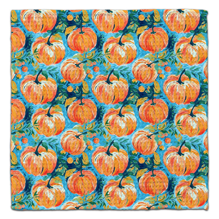 Whimsical Pumpkins Waffle Weave Washcloth - CJ Bella Co.