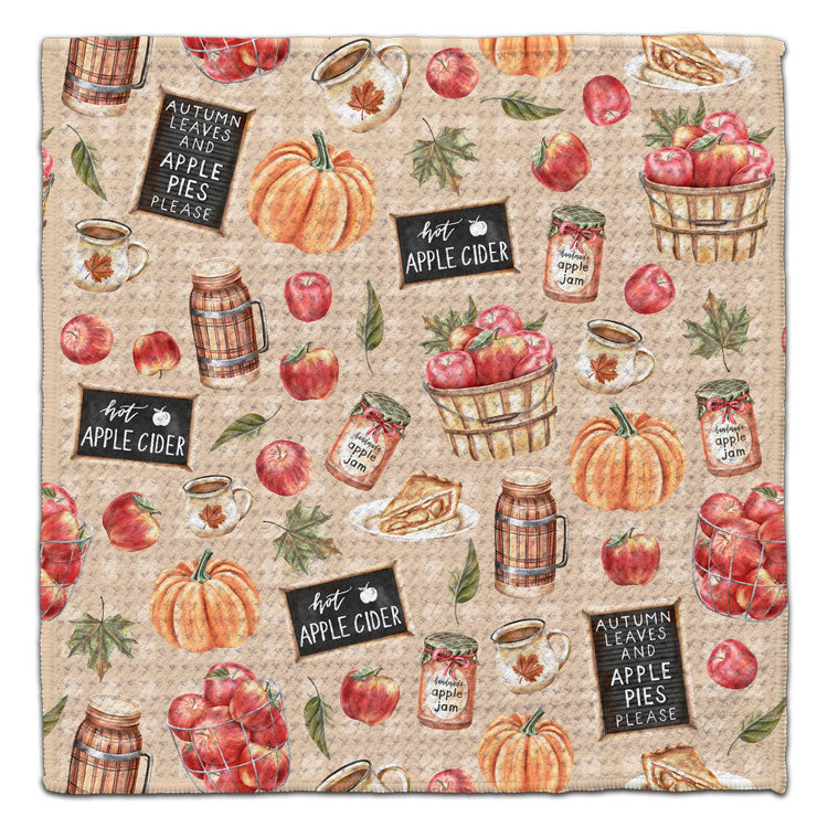 Apple Cider Waffle Weave Washcloth - CJ Bella Co.