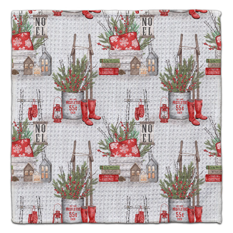 Noel Waffle Weave Washcloth