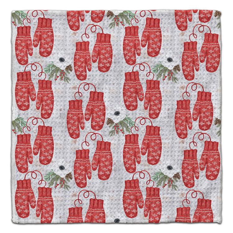 Red Mittens Eco-Friendly Washcloth