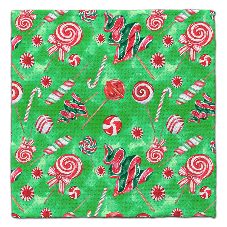 Lollipops Waffle Weave Washcloth