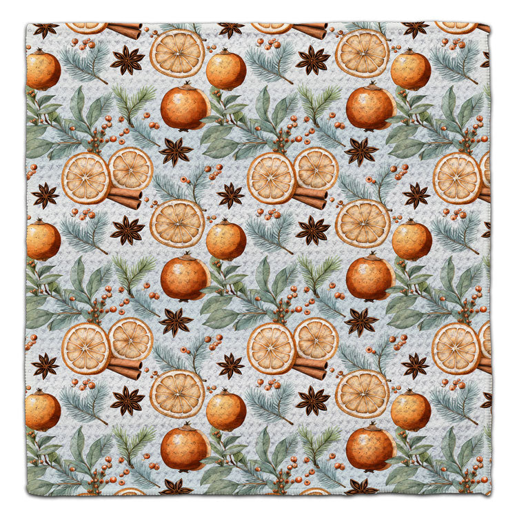 Christmas Spices Waffle Weave Washcloth