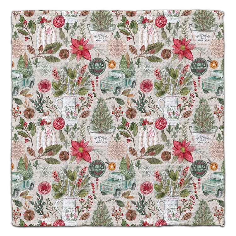 Greenhouse Christmas Eco-Friendly Washcloth - CJ Bella Co.