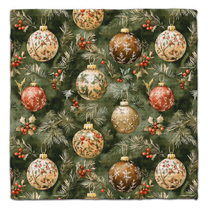Ornaments Tradition on Pine Needles Eco-Friendly Washlcoth - CJ Bella Co.