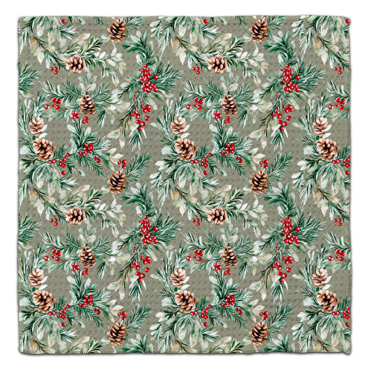 Pine Cones & Berries Eco-Friendly Washcloth - CJ Bella Co.