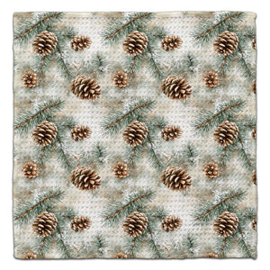 Pine  Cone & Snow Flake Eco-Friendly Washcloth - CJ Bella Co.