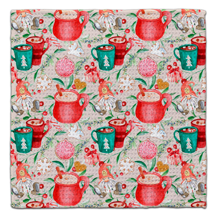 Gnome w/mugs Eco-Friendly Washcloth - CJ Bella Co.