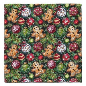 Gingerbread Man & Ornament Eco-Friendly Washcloth
