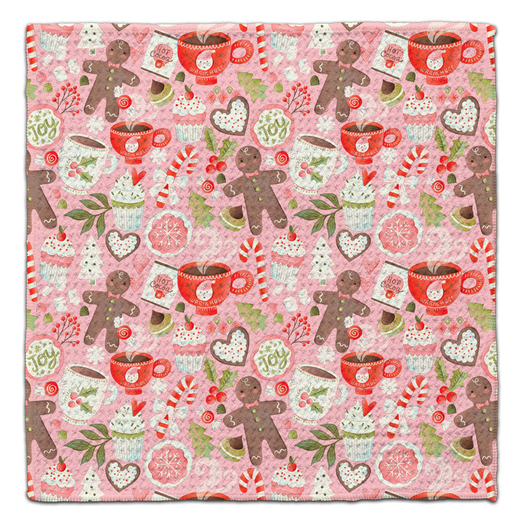 Gingerbread Man & Cupcake Eco-Friendly Washcloth
