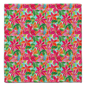 Whimsical Poinsettia Eco-Frienldy Washcloth