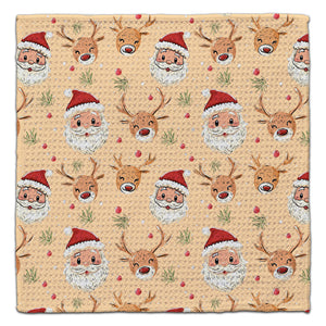 Santa & Reindeer Face Eco-Friendly Washcloth
