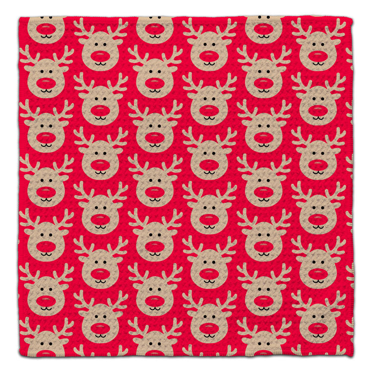 Reindeer Face Eco-Friendly Washcltoh