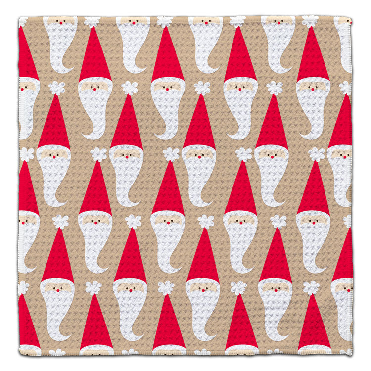 Santa Face w/long Beard Eco-Friendly Washcloth