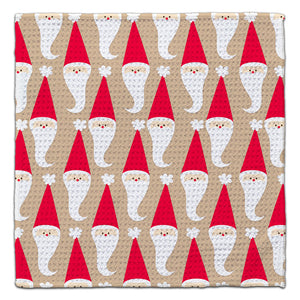 Santa Face w/long Beard Eco-Friendly Washcloth