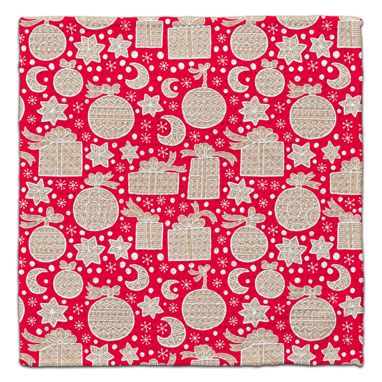 Star, Moon, Present & Ornament Eco-Friendly  Washcloth