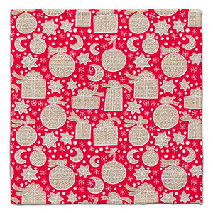 Star, Moon, Present & Ornament Eco-Friendly  Washcloth