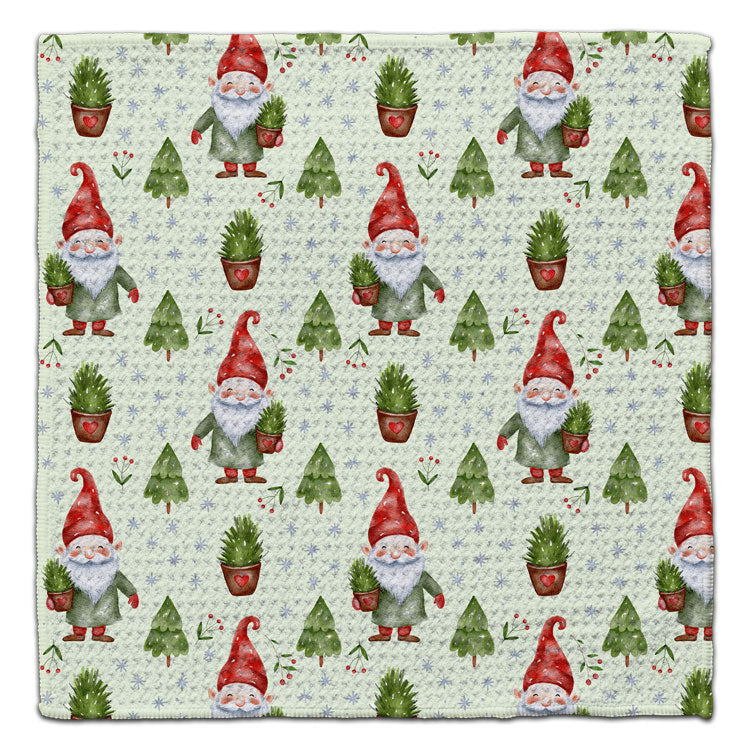 Gnome w/Tree in Hand Eco-Friendl Washcloth