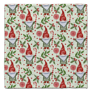 Gnome with Candy in Hands Eco-Friendly Washcloth