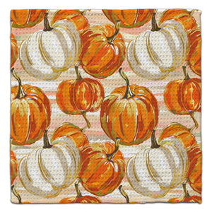 Pumpkins with Stripe Back Eco-Friendly Washcloth