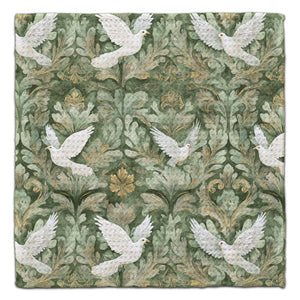 Doves Waffle Weave Washcloth