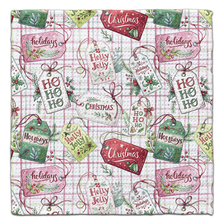 Hang Tags Waffle Weave Washcloth