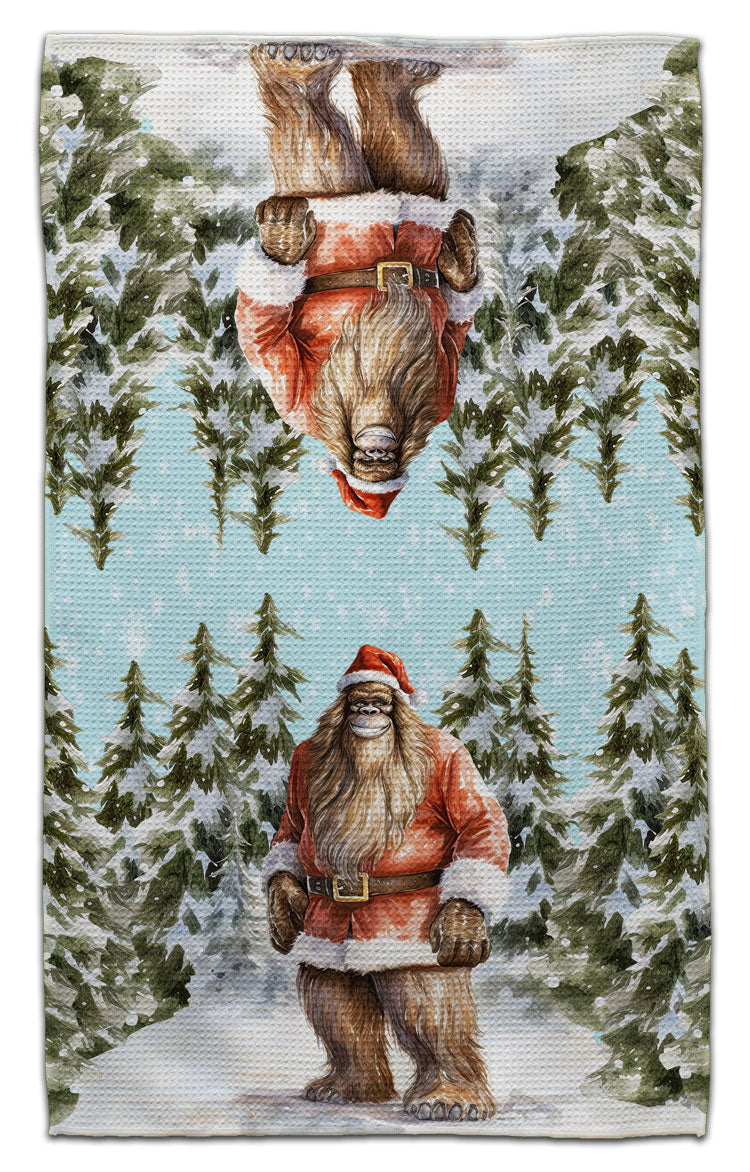 Bigfoot Claus Eco-Friendly Towel