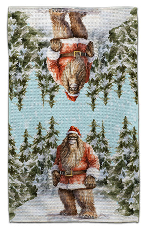 Bigfoot Claus Eco-Friendly Towel