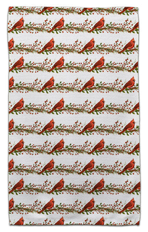 Cardinals on Branches Eco-Friendly Towel