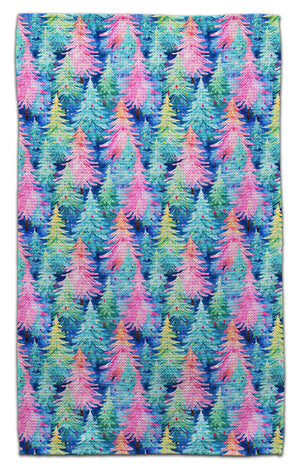 Colorful Christmas Trees Eco-Friendly Towel