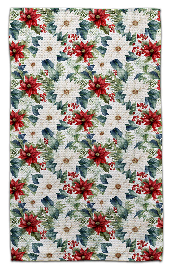 Poinsettias Eco-Friendly Towel
