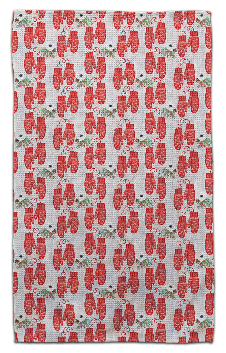 Red Mittens Eco-Friendly Towel