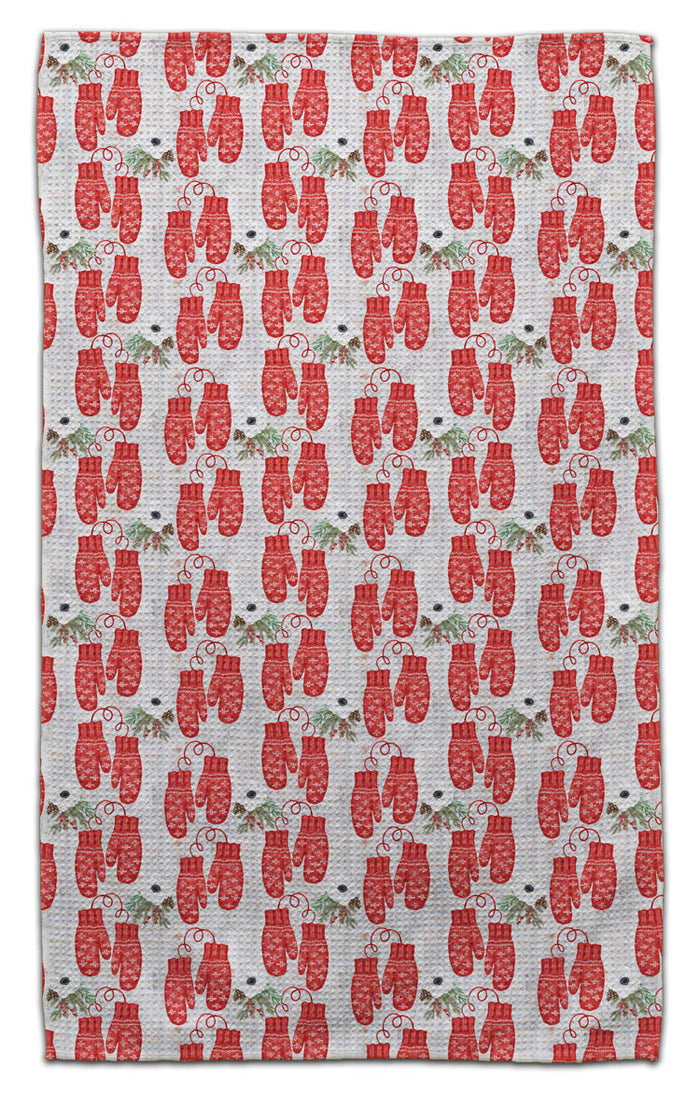 Red Mittens Eco-Friendly Towel