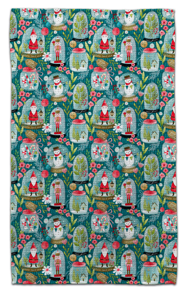 Little Saint Nick Globe Eco-Friendly Towel
