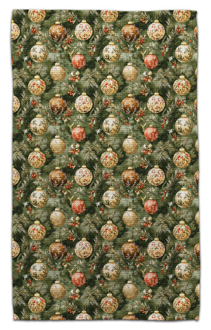 Ornaments Tradition on Pine Needles Eco-Friendly Towel