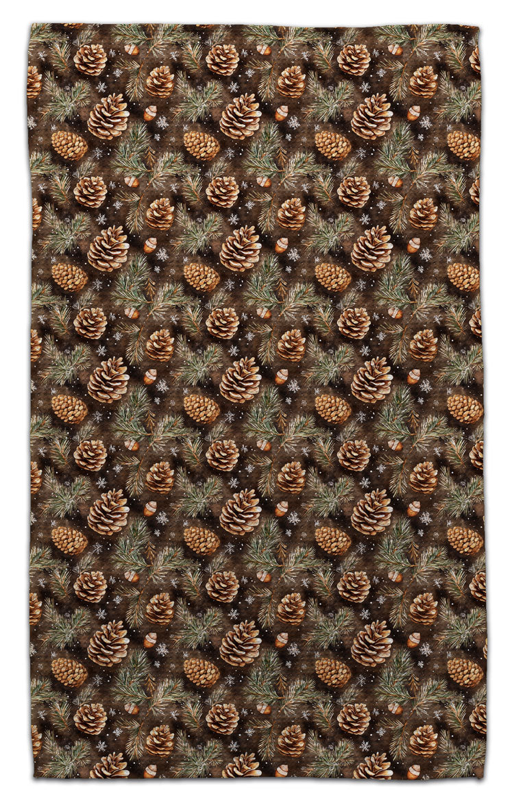 Pine Cone & Acorn Eco-Friendly Towel