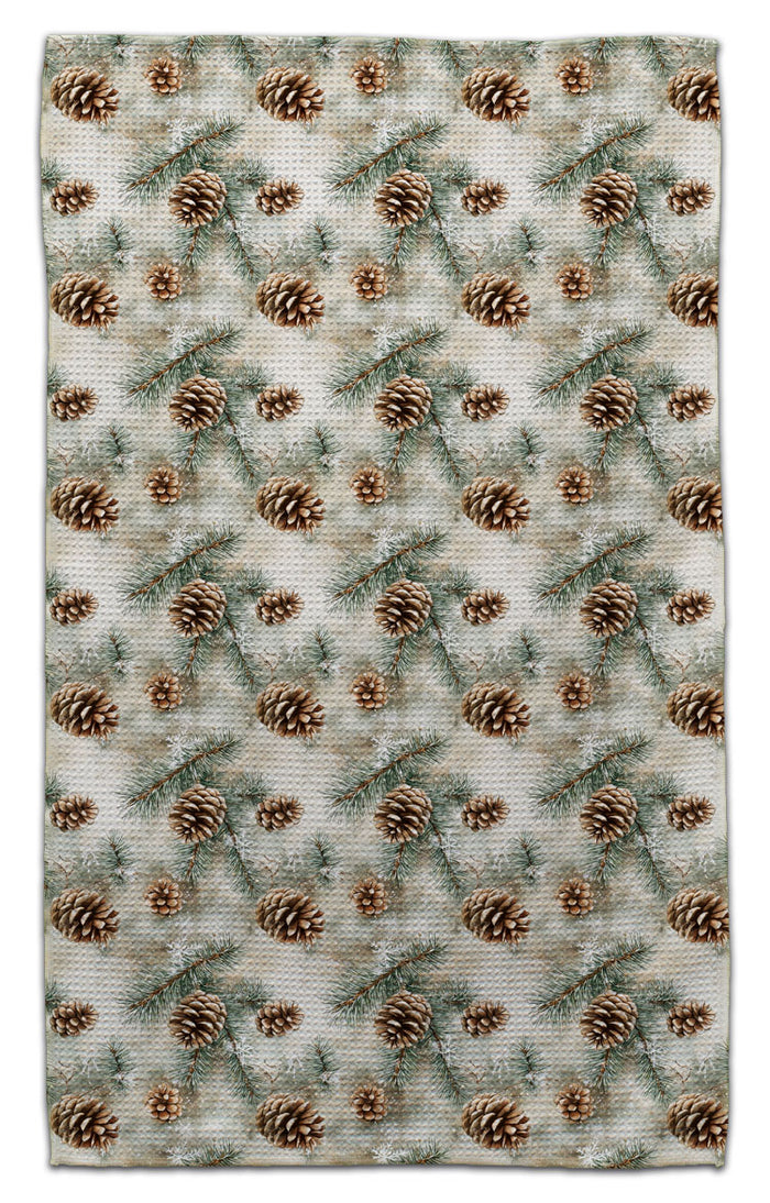 Pine Cone & Snow Flake Eco-Friendly Towel