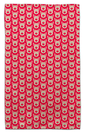 Reindeer Face Eco-Friendly Towel