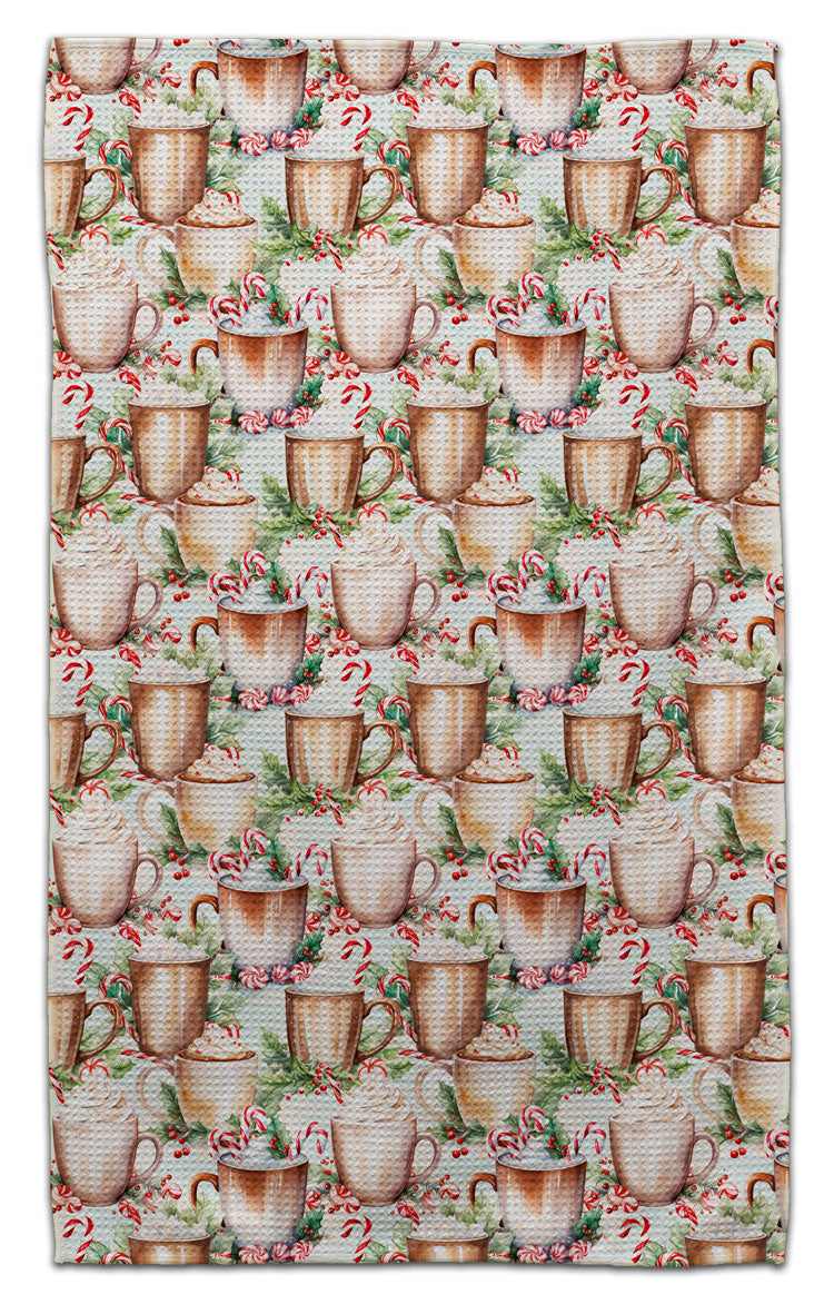 Hot Cocoa Waffle Weave Towel