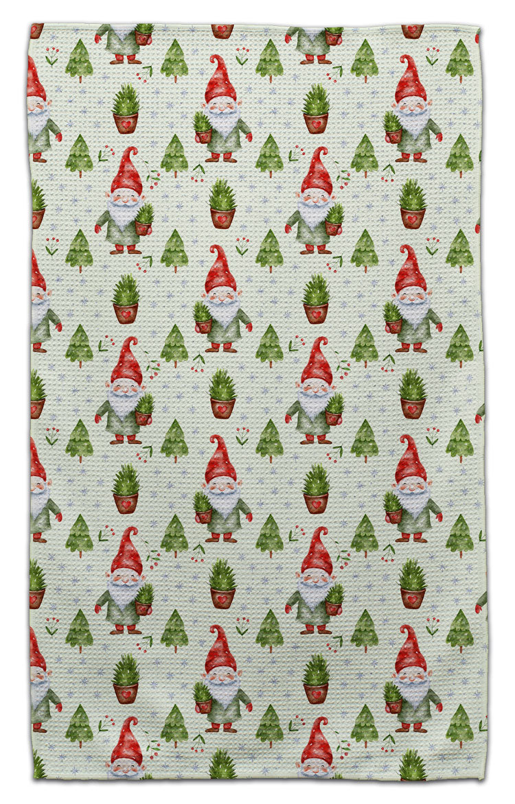 Gnome w/Tree in Hand Eco-Friendl Towel