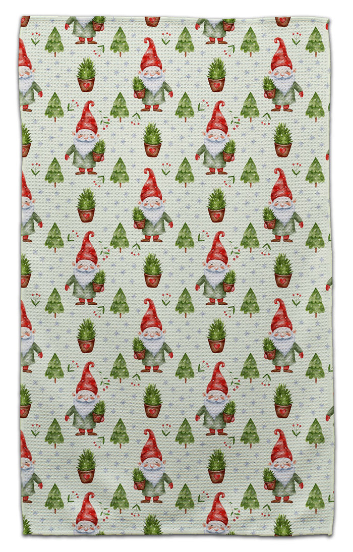 Gnome w/Tree in Hand Eco-Friendl Towel