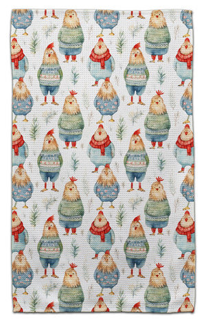 Chickens in Sweaters Eco-Friendly Towel