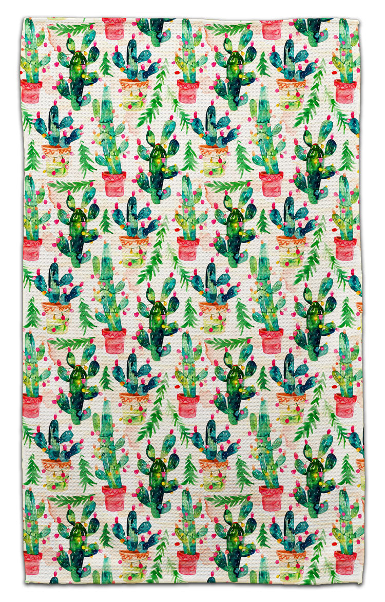 Cactus Christmas Trees Eco-Friendly Towel - CJ Bella Co.