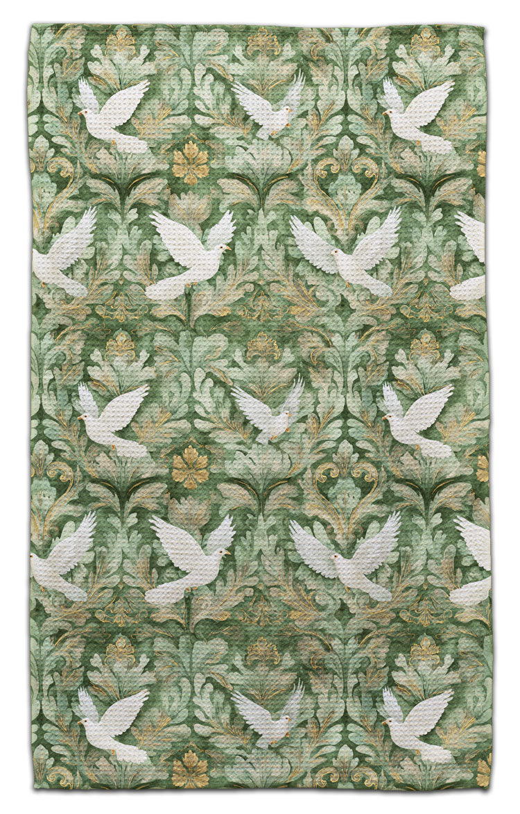 Doves Waffle Weave Towel