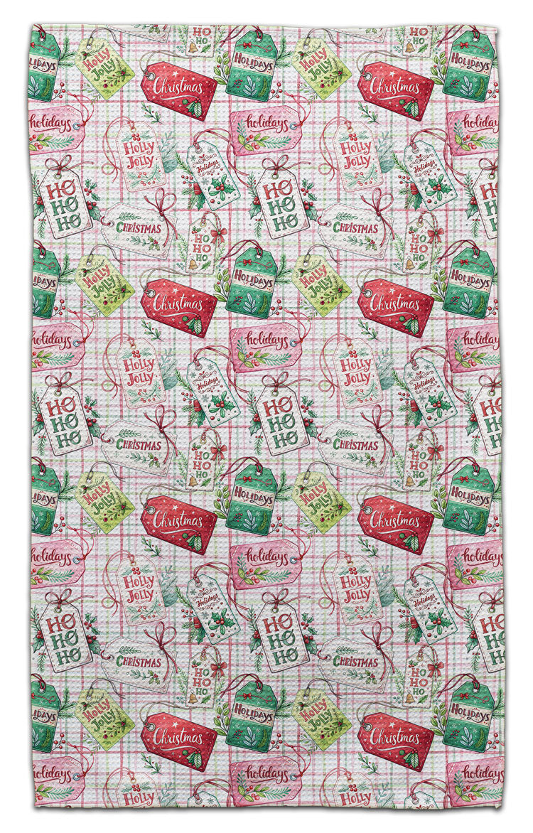 Hang Tags Waffle Weave Towel