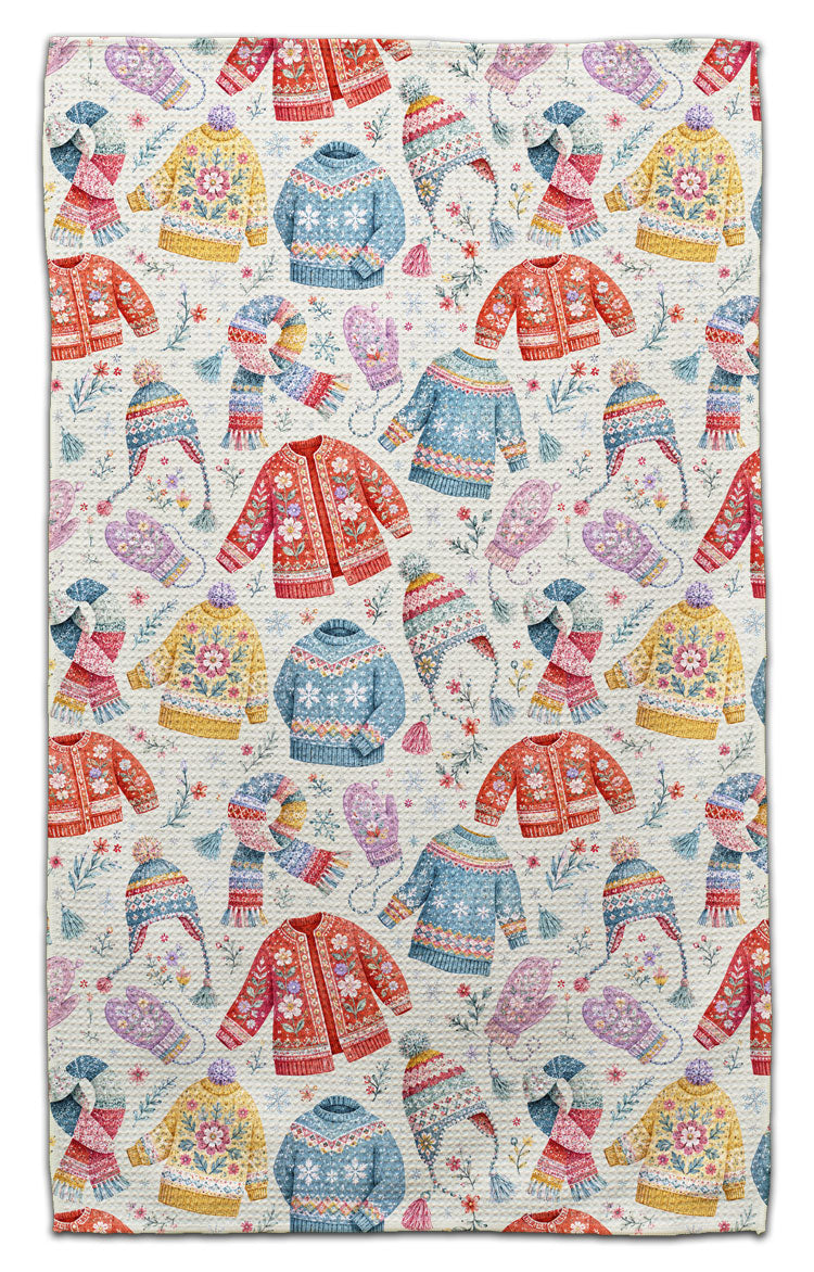 Sweaters and Scarves Waffle Weave Towel